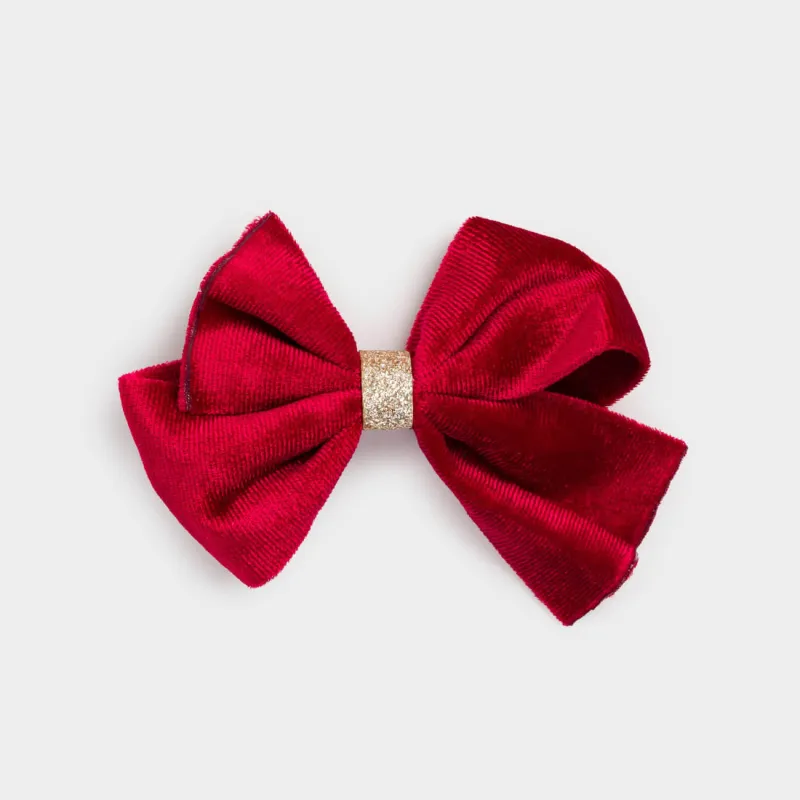 Заколка для волос, 10 см, полиэстер, красный, Бант, Hairstyle, image-0
