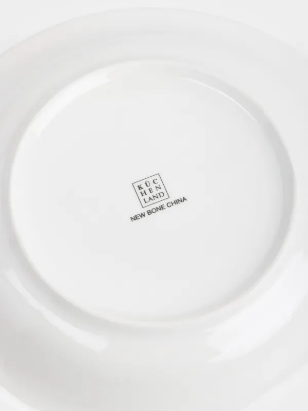 Ас сервизі, 6 адам, 18 зат, фарфор N, ақ, Just one love, Lovely story, image-6