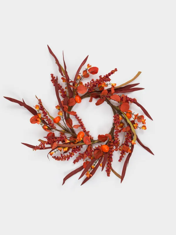 Сәндік гүл шоғы, 16/35 см, пластик/қағаз, Күзгі композиция, Forest symphony decor, image-0