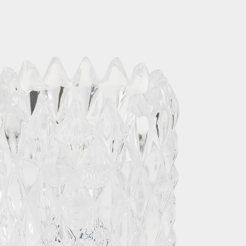 Подсвечник, 8 см, двусторонний, для чайной или тонкой свечи, стекло Р, Rhomb, image-2