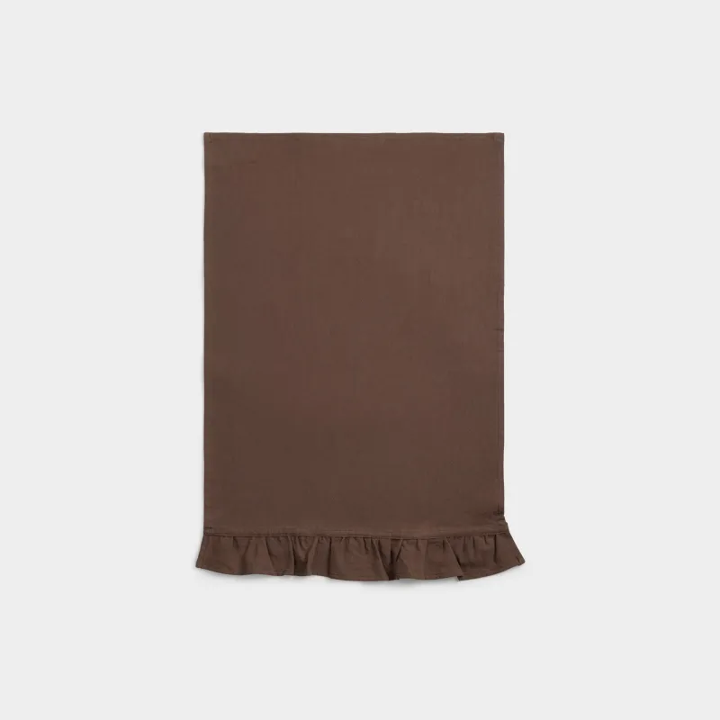 Полотенце кухонное, 40х60 см, с рюшами, хлопок, серо-бежевое, Ruffles