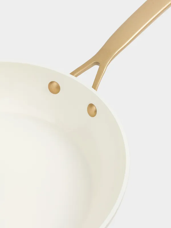 Таба, 24 см, жабыны бар, алюминий, сүт түстес, Piatto gold, image-2