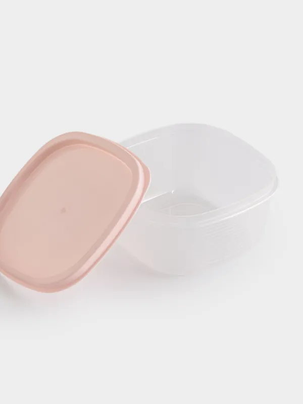 Набор контейнеров, 5 шт, пластик, квадратный, цветной, Frame, image-4