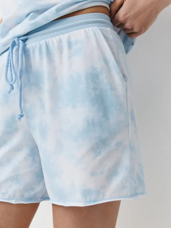 Әйелдер шорттары, үйге арналған, өлшемі L, мақта/эластан, көгілдір, Jocelyn, image-1