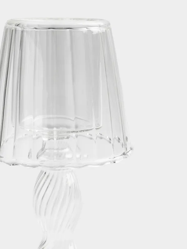 Подсвечник, 17 см, для чайной свечи, Торшер, Clear, image-3