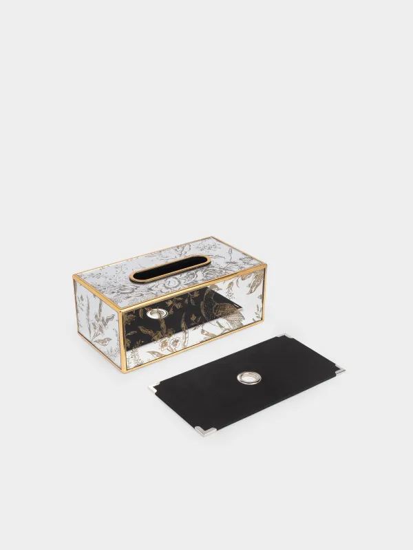 Қағаз майлық қорабы, 25х13 см, пластик/шыны, айна, Құс, Bluebird, image-3