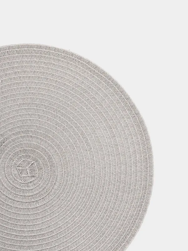 Аспаптарға арналған майлық, 38 см, полипропилен/ПЭТ, дөңгелек, ашық сұр, Basic, image-2