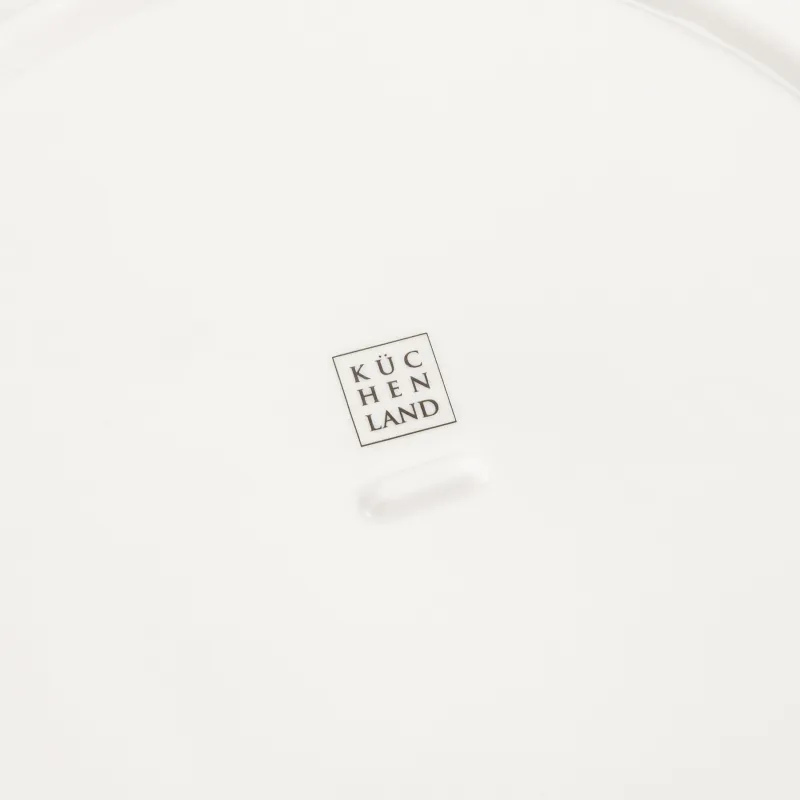 Түскі ас тәрелкесі, 25 см, фарфор P, алтын жиектері бар, Мыжылған әсер, Crumple gold, image-3