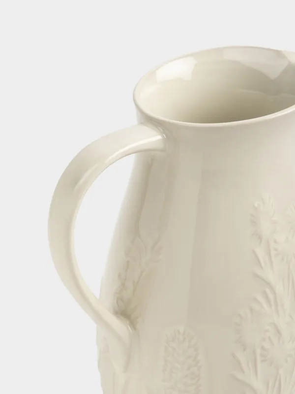 Кувшин, 1,4 л, керамика, молочный, Ветви, Forest ode, image-4