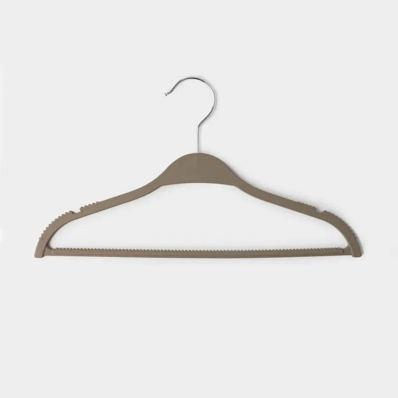 Балалар киім ілгіші, 32 см, 5 дана, қапталған пластик, мокко, New house, image-0