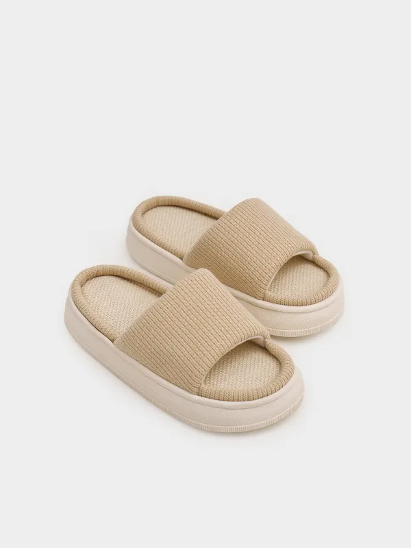 Тапочки женские, Knitted, image-4