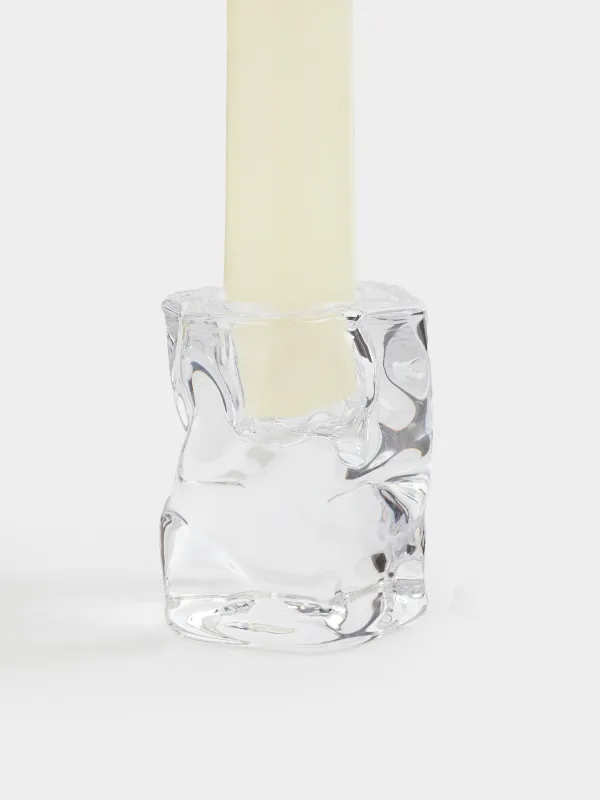 Шам ұстағыш, 6 см, жіңішке шамға арналған, шыны, Concave, image-3