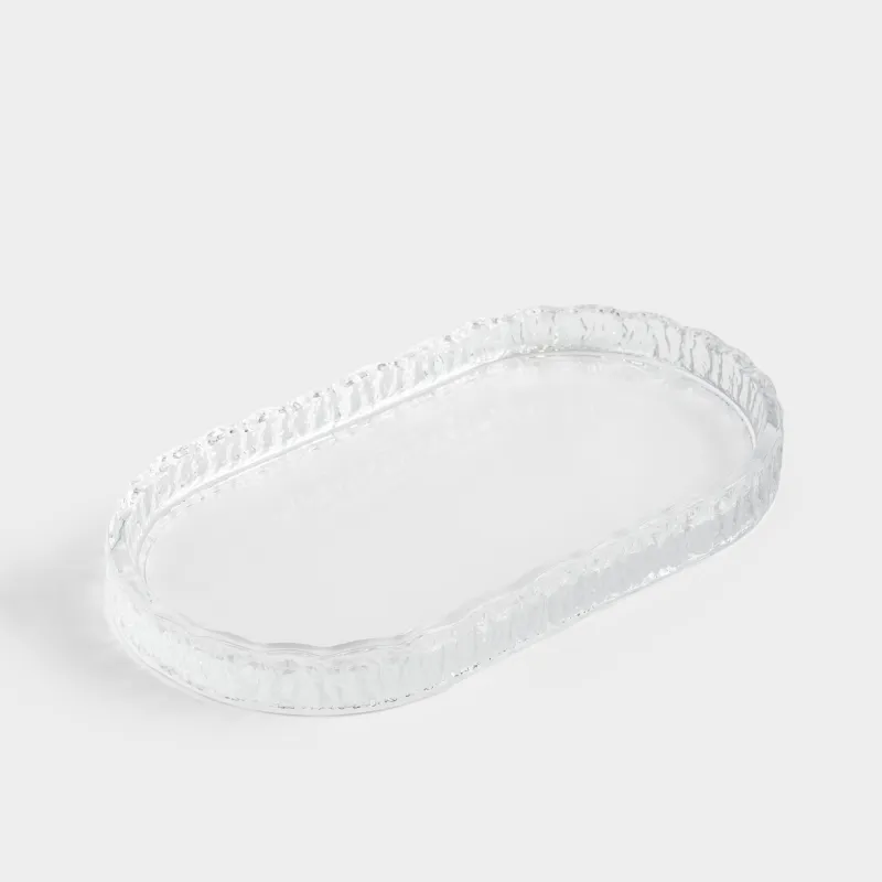 Поднос для ванной, 25х14 см, стекло, Hiona