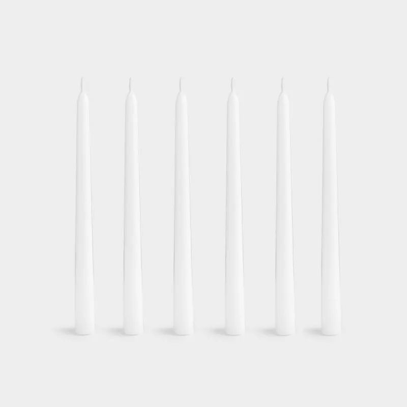 Свеча ароматическая, 26 см, 6 шт, тонкая, Cinnamon, Luxury white