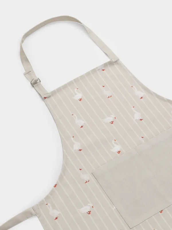 Алжапқыш, 70х85 см, мақта, сарғылт-қоңыр, Қаздар, Poultry, image-1