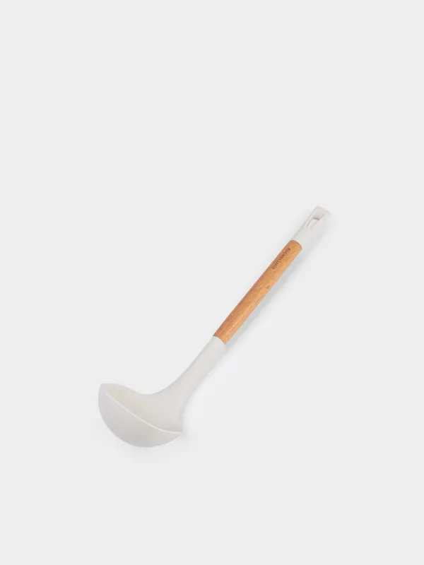 Половник, 33 см, силикон/дерево, молочный, Somerset, image-2