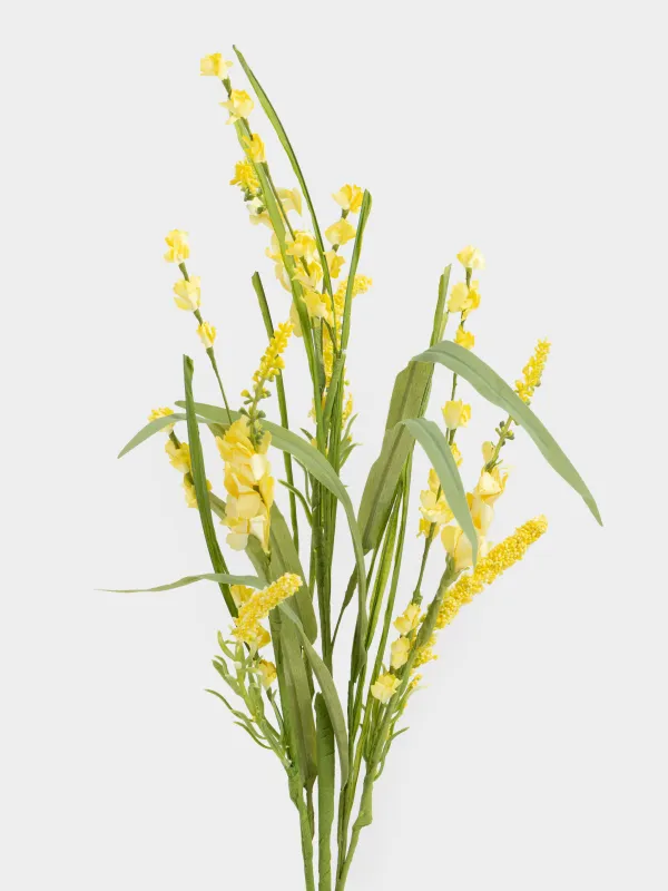 Сәндік бұтақ, 86 см, пластик/полиэстер, Сары бөрібұршақ, Flower garden, image-1