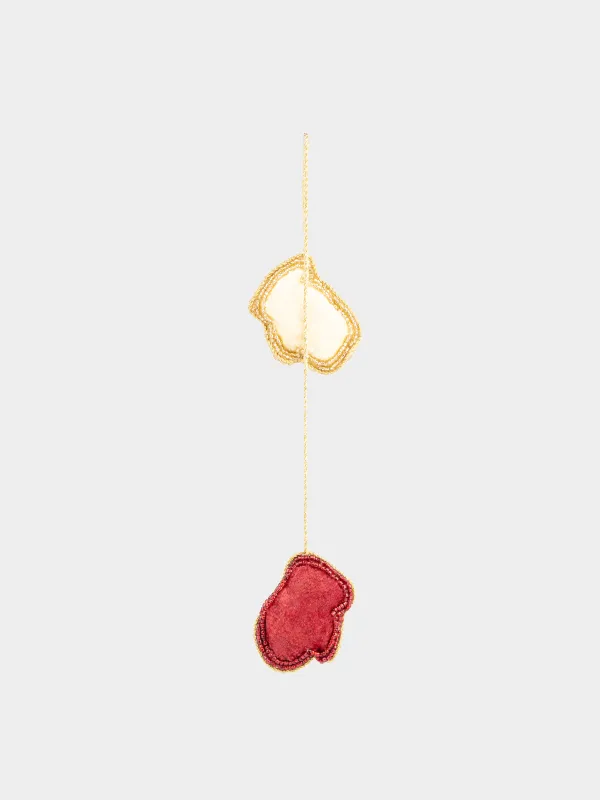 Игрушка елочная, 5 см, Варежки, Beads figure, image-2