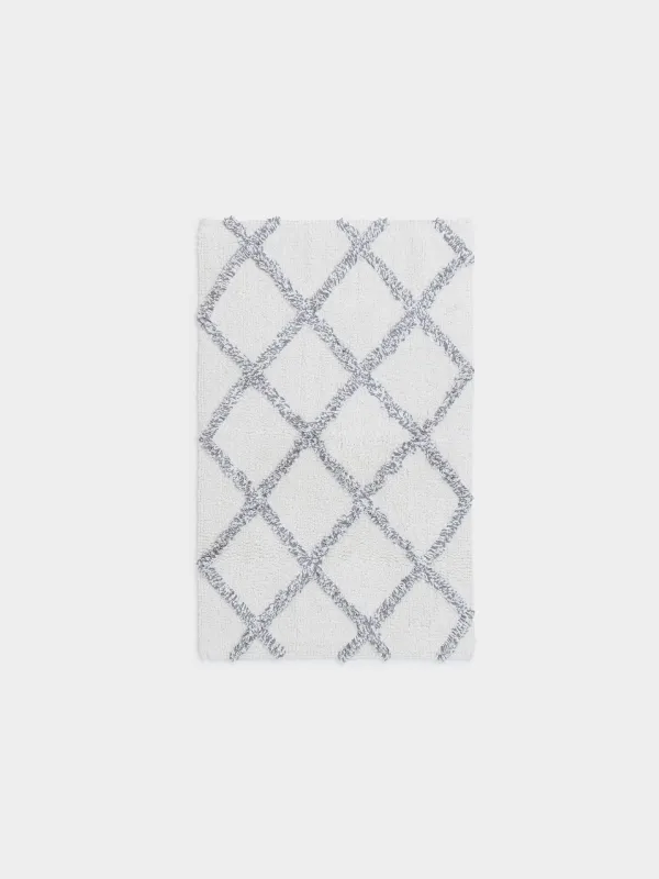 Кілемше, 50х80 см, мақта, сарғылт, Ромбтар, Rhombic, image-0