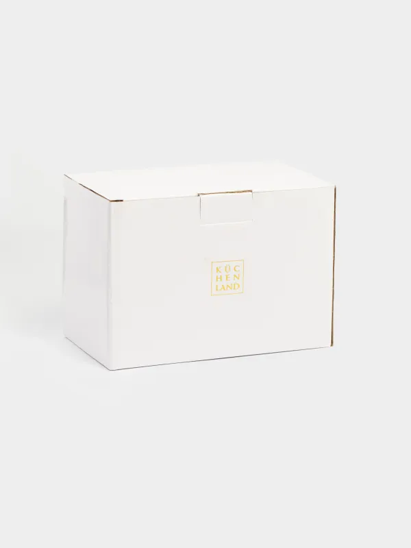 Конфетница, 17х12 см, фарфор P, бело-бежевая, Снеговик с мешком, Snowy, image-7