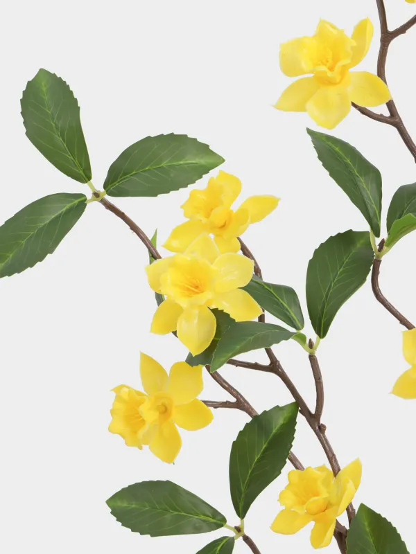 Сәндік бұтақ, 1 м, пластик/металл, Сары гүлдер, Flower garden, image-3