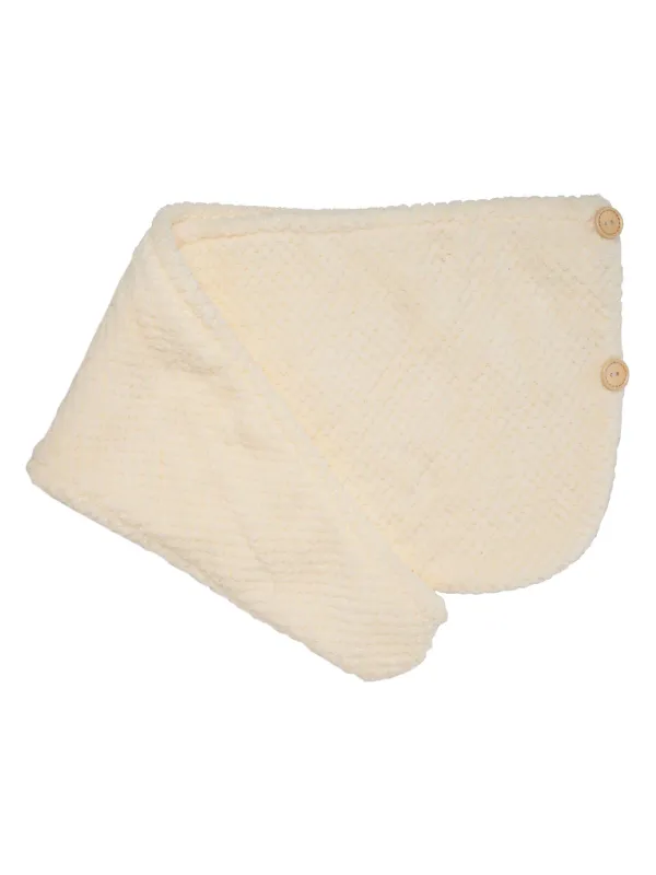 Шашқа арналған сәлде-орамал, 62х24 см, микроталшық, сүт түсті, Fiber spa, image-1