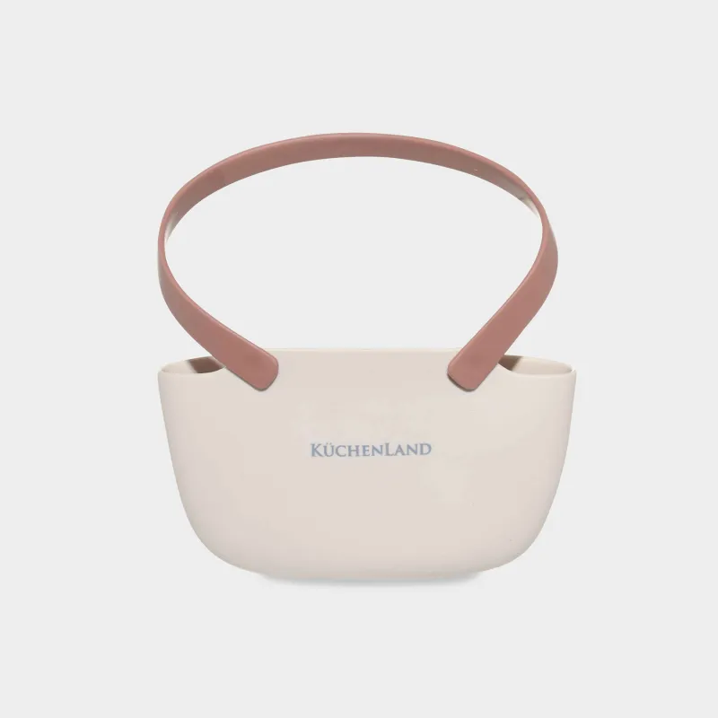 Ас үйге арналған губка ұстағыш, 13х8 см, аспалы, резеңке, сарғылт қоңыр, Vintage Kitchen