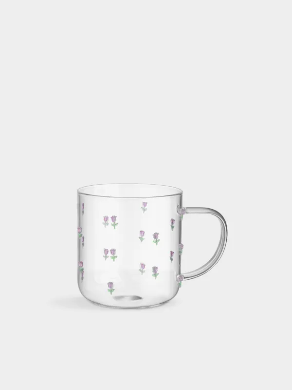 Саптыаяқ, 350 мл, шыны Б, Қызғалдақтар, Tulip garden, image-0