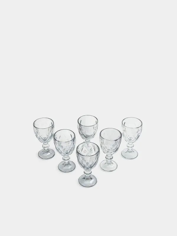 Рюмка, 50 мл, 6 дана, шыны Р, сұр, Rhomb color, image-1