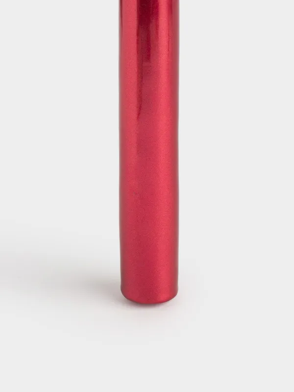 Шам, 30 см, 2 дана, жіңішке, ортақ фитилі бар, қызыл, Vivid candle, image-3