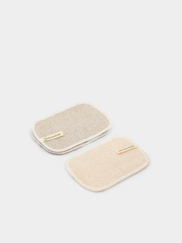 Ыдыс жууға арналған шүберек, 15x10 см, 3 дана, табиғи талшық, бежевый, Clean, image-3