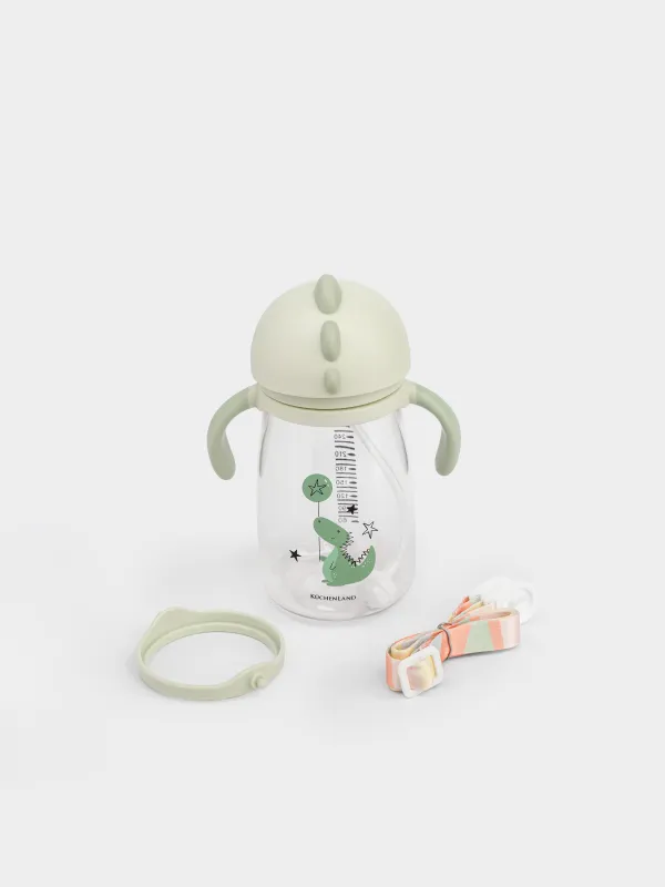 Ішуге арналған бөтелке, балаларға арналған, 360 мл, тритан, жасыл, Динозавр, Dino, image-3