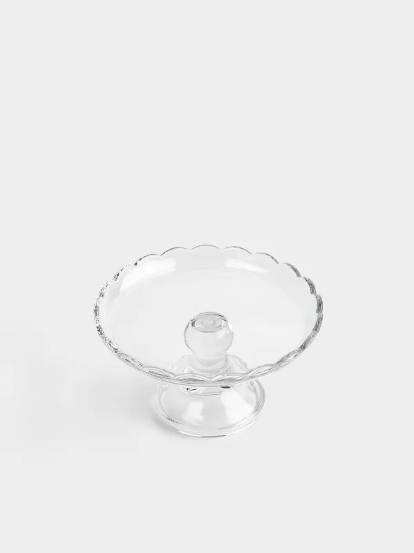 Аяқты ыдыс, 20х11 см, шыны, Clear, image-1