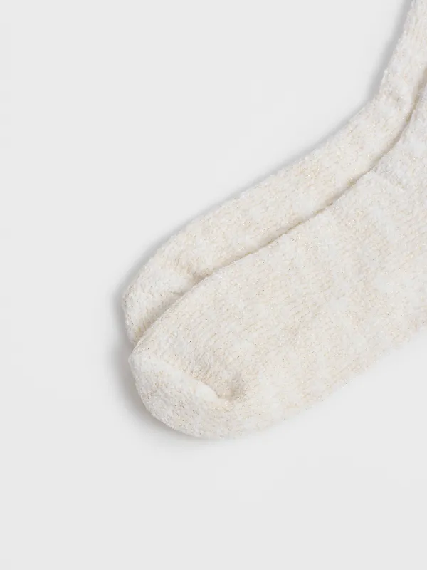 Әйелдер шұлықтары, өлшемі 36-38, шенилл, сүт түстес, Snoopy, image-3