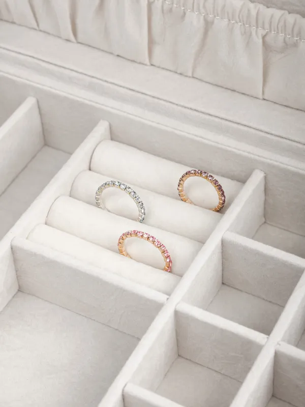 Зергерлік қорап, 20х15 см, айна, ағаш / жасанды былғары, сұр, Premiere one, image-5