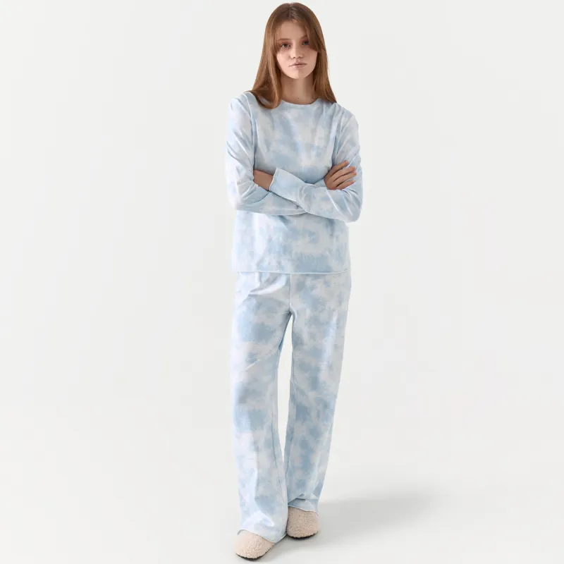 Брюки домашние, голубые, Jocelyn