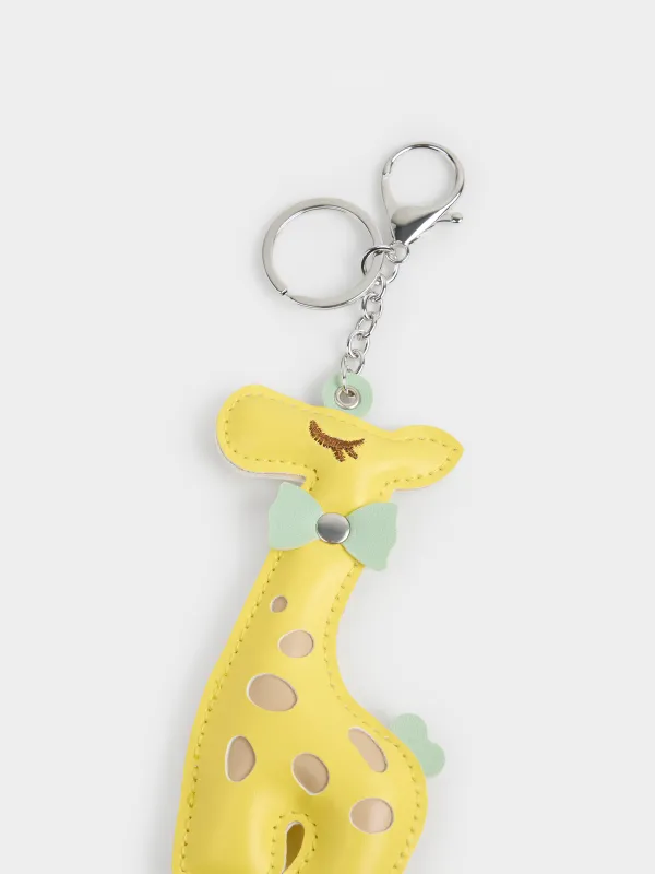 Брелок, 19 см, полиуретан/металл, желтый, Жираф, Giraffe, image-2