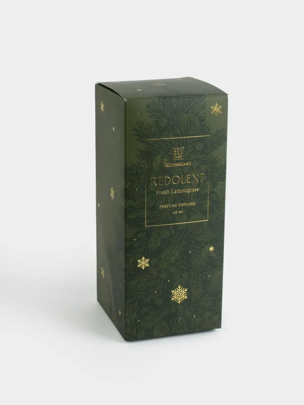 Хош иісті диффузор, 100 мл, аспасы бар, жасыл, Хош иіс, Шырша, Redolent, image-3