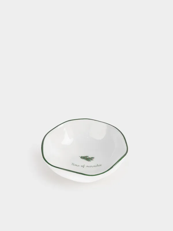 Салатник, 15x5 см, Еловая ветка, Сhristmas green, image-1