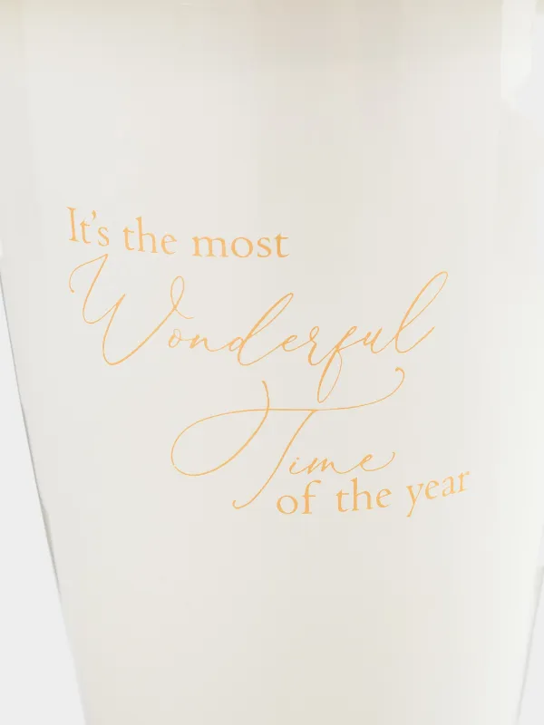 Стакан, 12 см, 470 мл, металл эмалированный, молочный, Wonderful Time, Autumn enamel, image-3