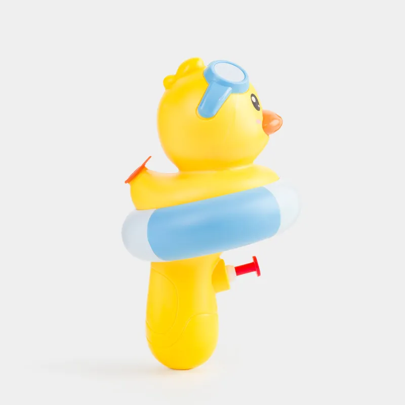 Пистолет водяной, 19 см, пластик, желтый, Утенок в круге, Duck yellow, image-1