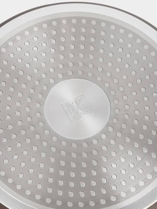 Кастрюля, 24 см, 4,2 л, с крышкой, с покрытием, алюминий, коричневая, Brown rock, image-4