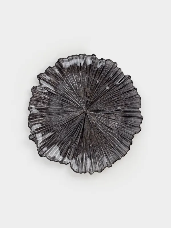 Тіскебасар тәрелкесі, 28 см, шыны Р, сұр, Verge, image-0