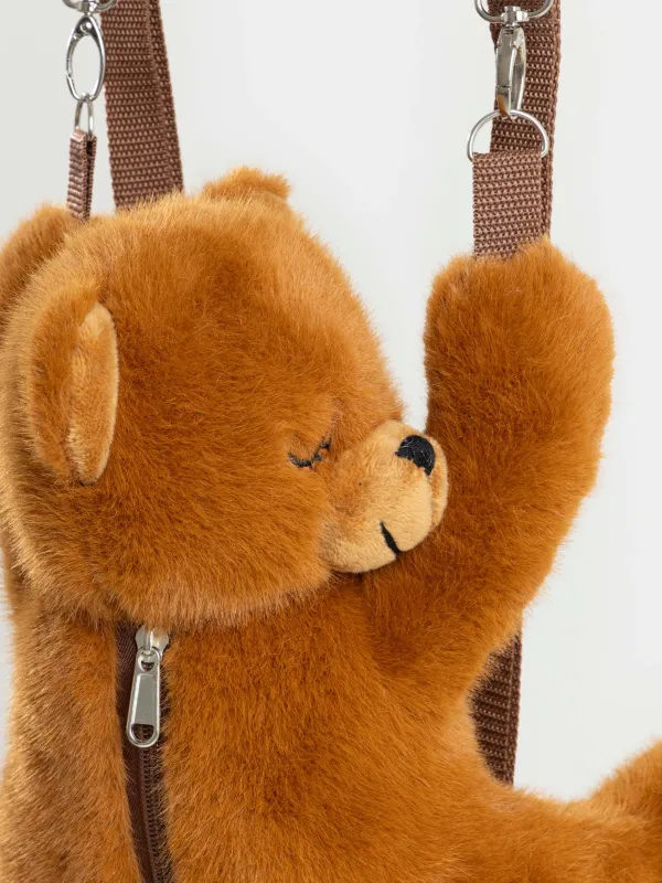 Рюкзак, 30х20 см, балаларға арналған, полиэстер, сарғылт-қоңыр, Ұйықтап жатқан аю, Bear, image-3