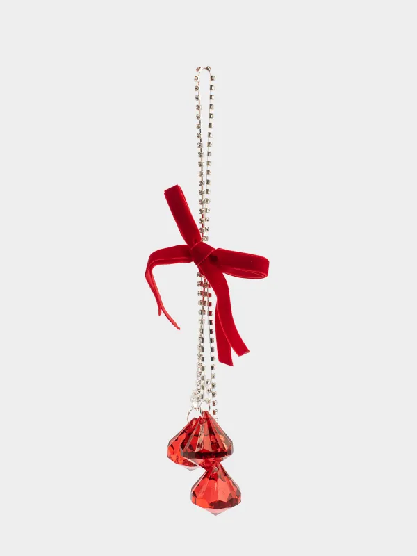 Шырша ойыншығы, 3 см, акрил, қызыл, Кристалдар, Ice crystal, image-2