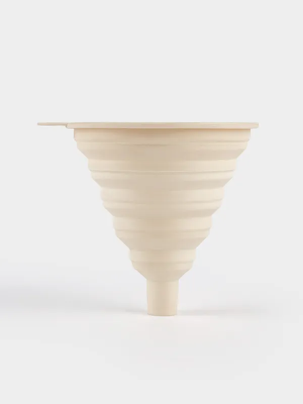 Шұңқыр, 12х11 см, жиналмалы, силикон, крем түсті, Manny, image-2