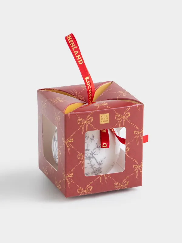 Игрушка елочная, 5 см, пенопласт, Шар, Лошадка, Ball print, image-3