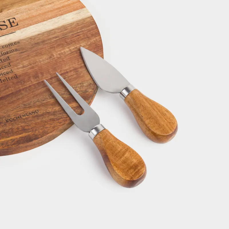 Ірімшікке арналған жиынтық, 3 зат, тақта-ыдыс, ағаш/болат, Noble tree, image-6