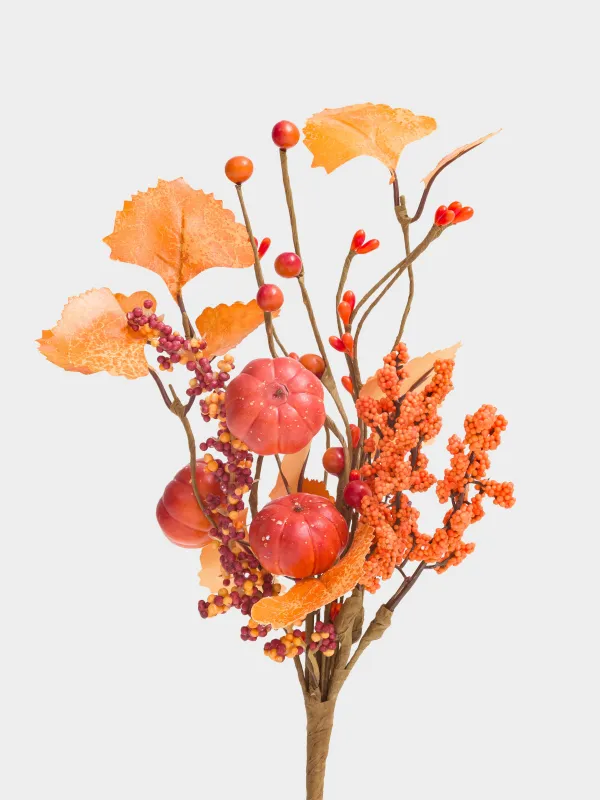 Ветка декоративная, 25 см, пенопласт/полиэстер, Осенний букет, Forest symphony decor, image-1