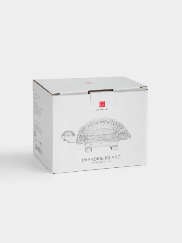 Уылдырыққа арналған ыдыс, 12 см, қақпағы бар, шыны Р, Тасбақа, Paradise island, image-4